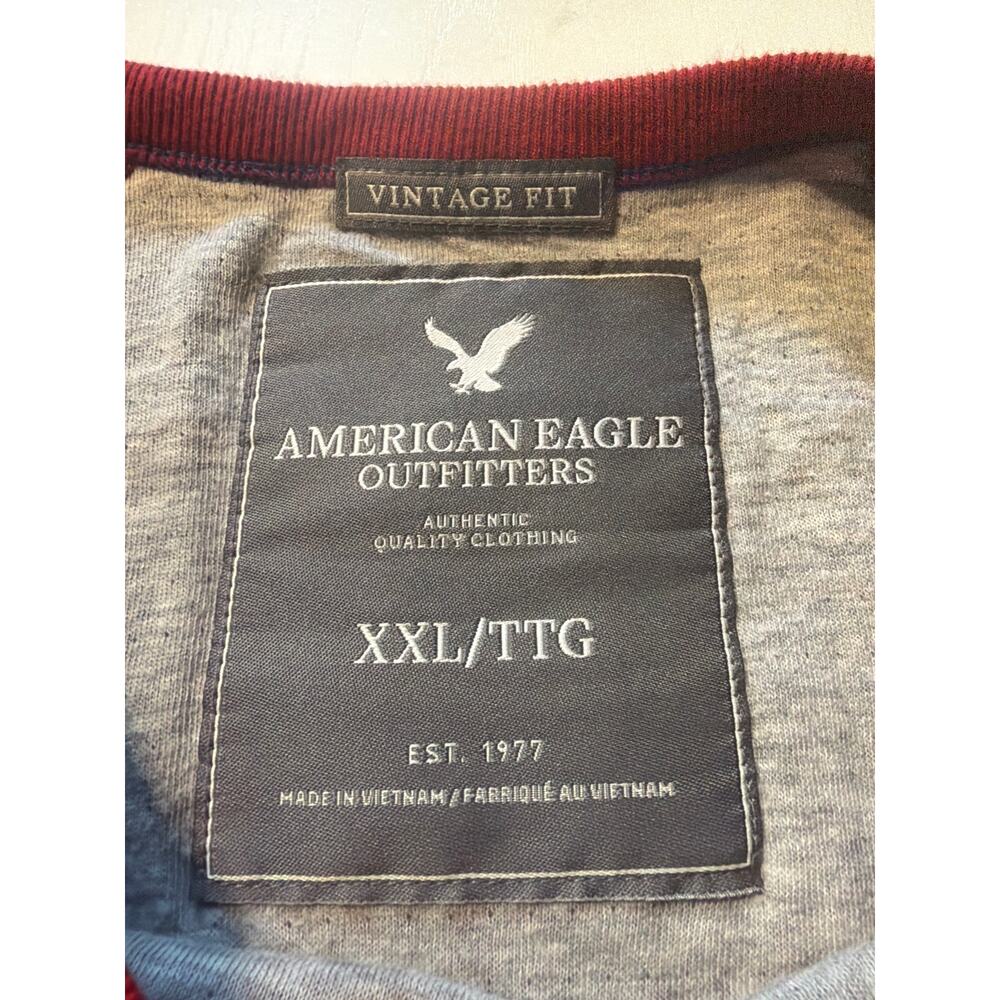 Men’s XXL Vintage fit American Eagle long sleeve T-shirt - Picture 6 of 8